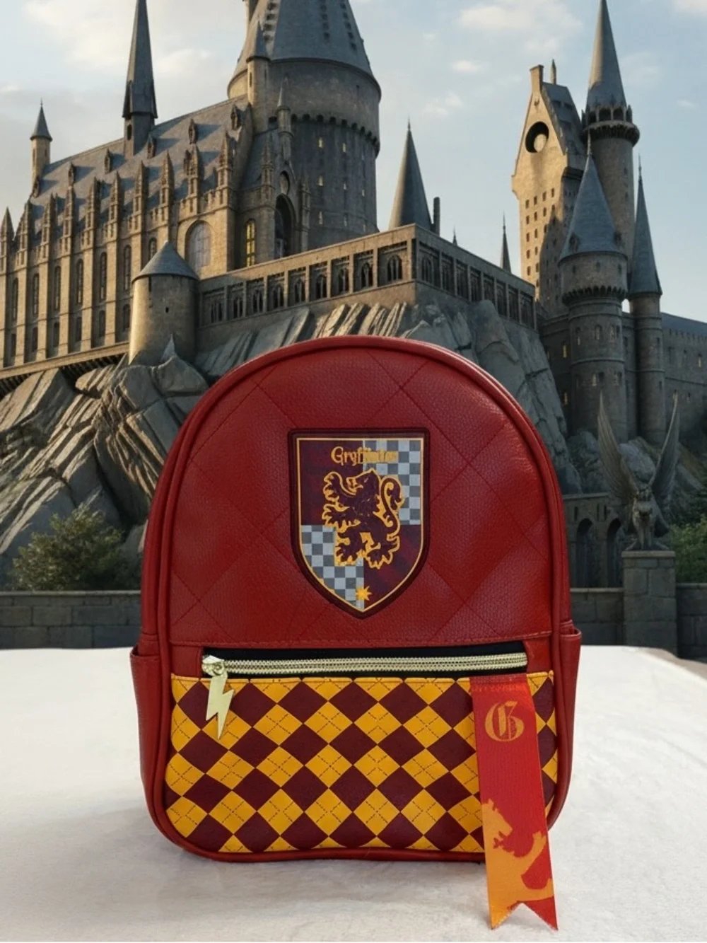 Gryffindor Crest Red Mini Kids Backpack - Licensed Hogwarts Accessory